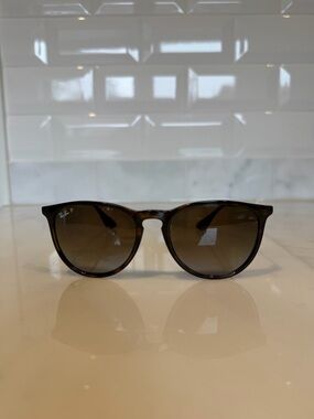 Ray-Ban Erika Sunglasses - Tortoise Shell Frame, Dark Lenses